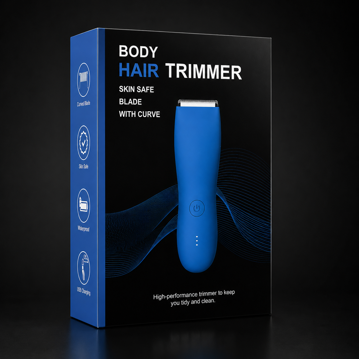 Below-the-Belt Trimmer — Waterproof Groin & Body Groomer for Men | Dual Head, SkinSafe Foil Blade