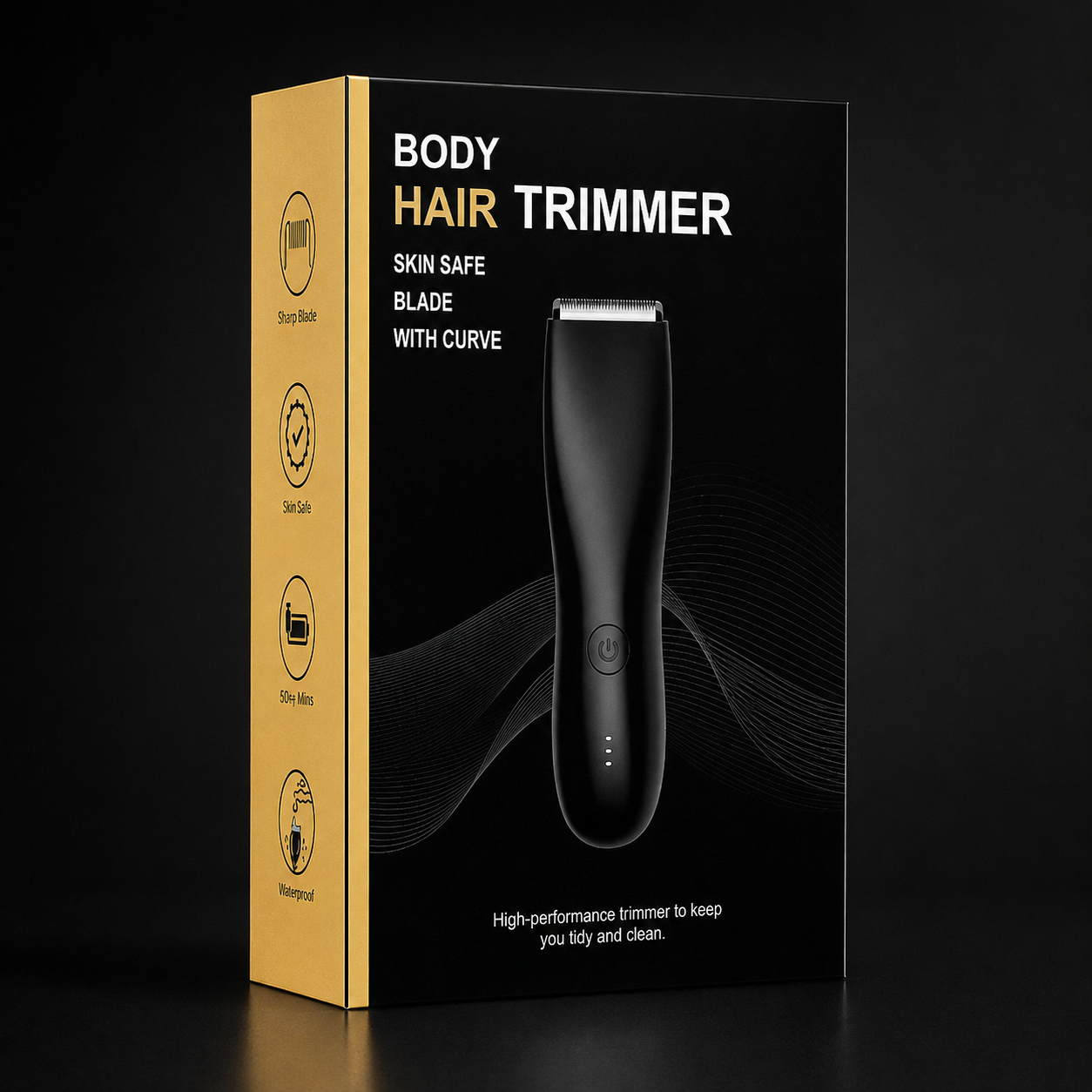 Below-the-Belt Trimmer — Waterproof Groin & Body Groomer for Men | Dual Head, SkinSafe Foil Blade