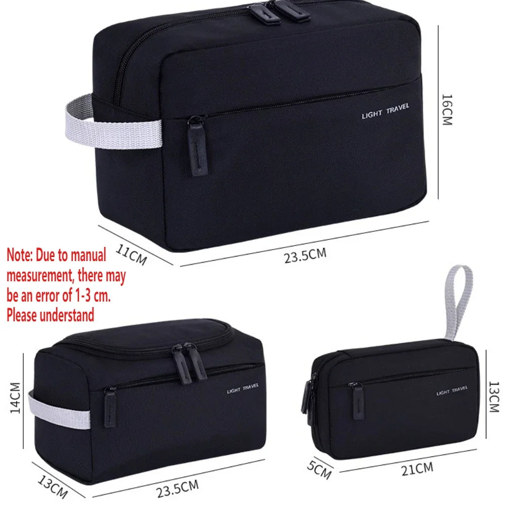 Men's Travel Wash Bag — Water-Resistant Dopp Kit & Toiletry Organiser