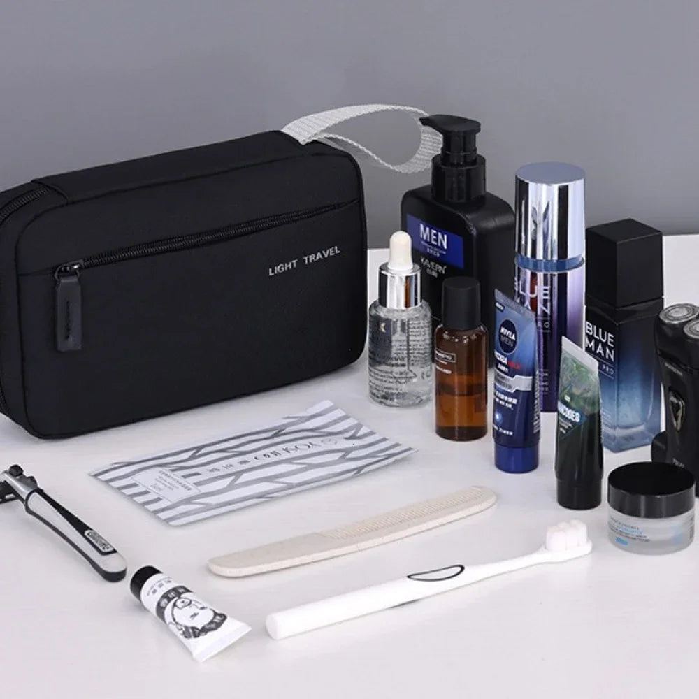 Men's Travel Wash Bag — Water-Resistant Dopp Kit & Toiletry Organiser